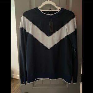 Rag&Bone navy & white patterned blouse- new w/ tag